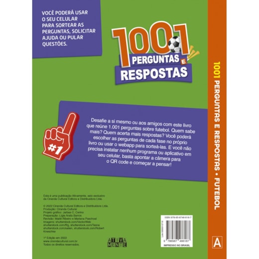 1001 Perguntas e Respostas - Futebol - Ciranda Cultural