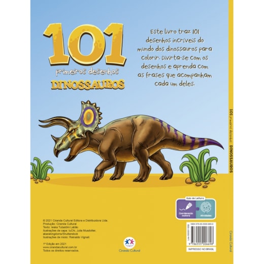 101 primeiros desenhos - Dinossauros - Ciranda Cultural