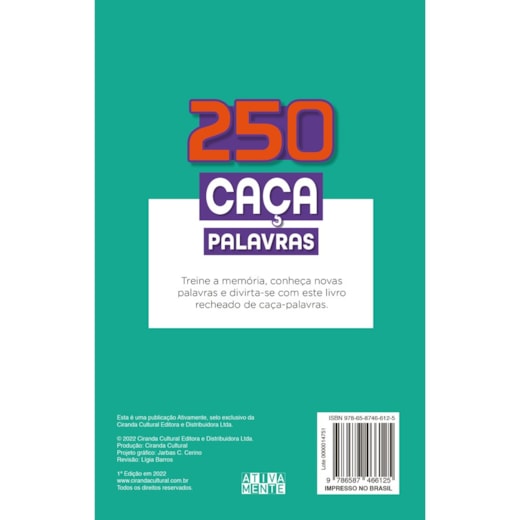 250 caça-palavras bíblico : Ciranda Cultural: : Livros