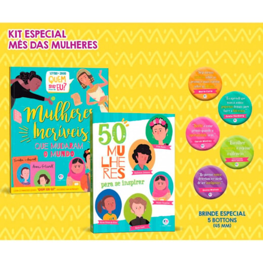 50 mulheres para se inspirar com Botton, livro e jogo