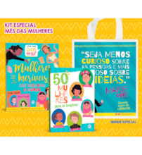 50 mulheres para se inspirar com ecobag, livro e jogo 50 mulheres para se inspirar com ecobag, livro e jogo