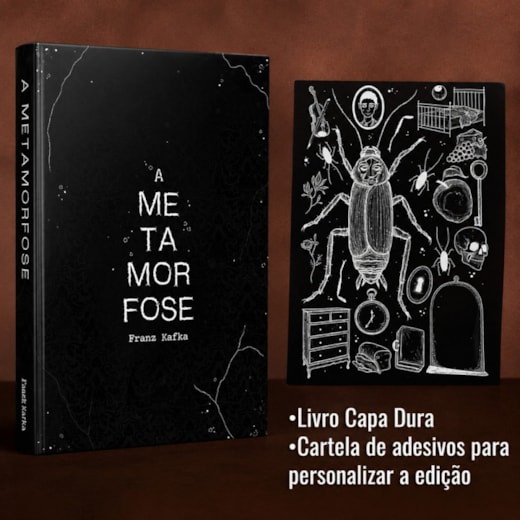 A Metamorfose de Franz Kafka - Livro Capa Dura - Edição Especial com Cartela de Adesivos