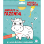Animais da fazenda - 2 livros de colorir sanfonados