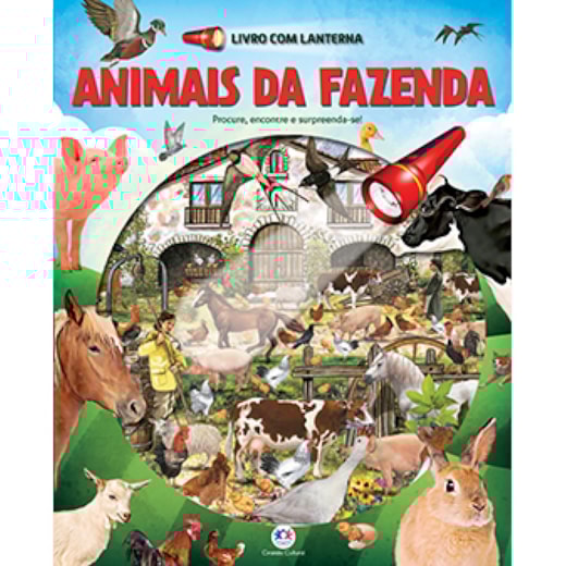 Animais da fazenda - Livro com lanterna