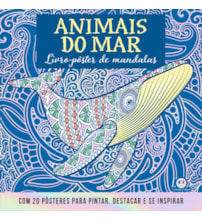 Animais do mar - Livro com 20 pôsteres para pintar