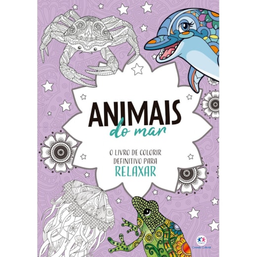 Animais do Mar - Livro de colorir e relaxar mandalas
