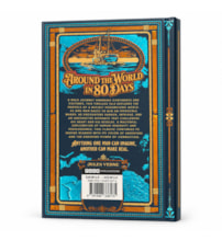 Around the world in 80 days - Edição importada em inglês - Capa dura com relevo