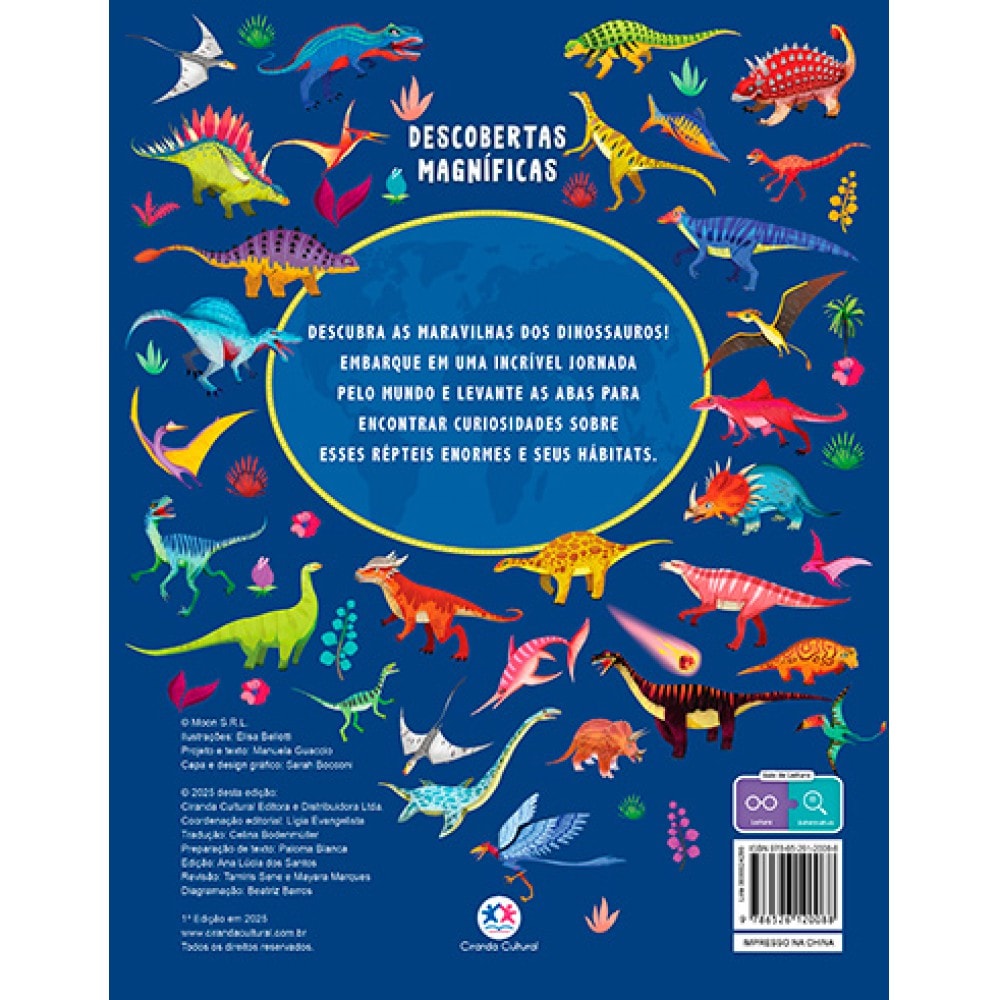 Atlas dos dinossauros - Descobertas Magníficas com abas para