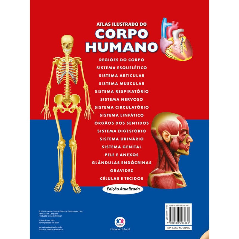 Atlas Ilustrado Do Corpo Humano Ciranda Cultural