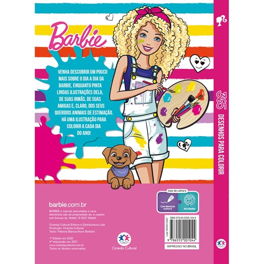 Imprimir para colorir e pintar o desenho Barbie - 220