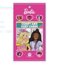 Barbie - Comfy and Cozy 4 Cards para colorir e colecionar