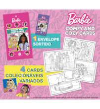 Barbie - Comfy and Cozy 4 Cards para colorir e colecionar