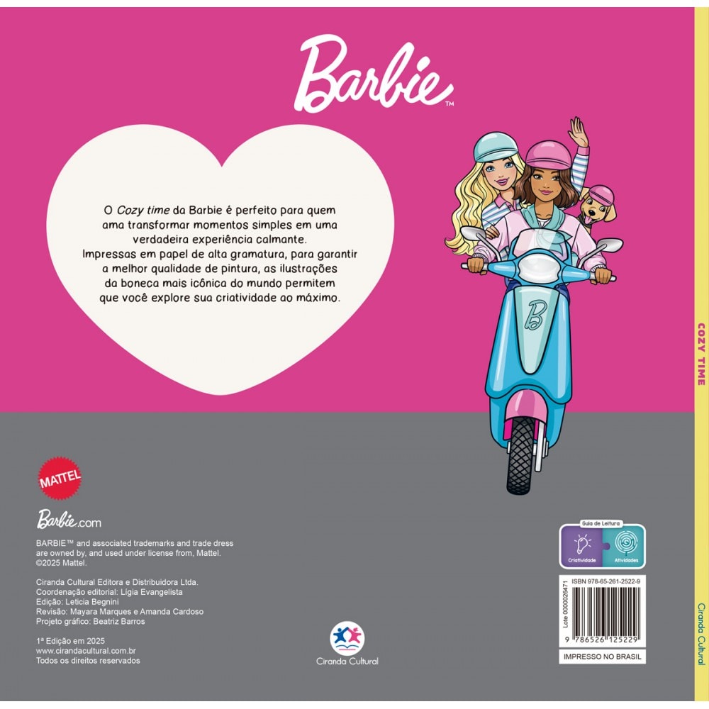 Barbie Cozy Time - Livro de Colorir - Ciranda Cultural