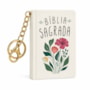 Bíblia sagrada - Floral - Livro com Chaveiro - Capa dura - Book Charm