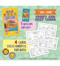 Bíblico - Comfy and Cozy 4 Cards para colorir e colecionar