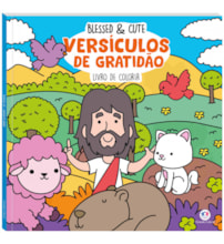 Blessed e Cute - Versículos de Gratidão Para Colorir