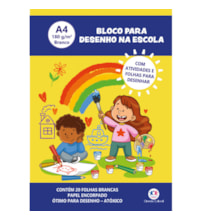 Bloco para Desenho A4 180g - 20 Folhas brancas