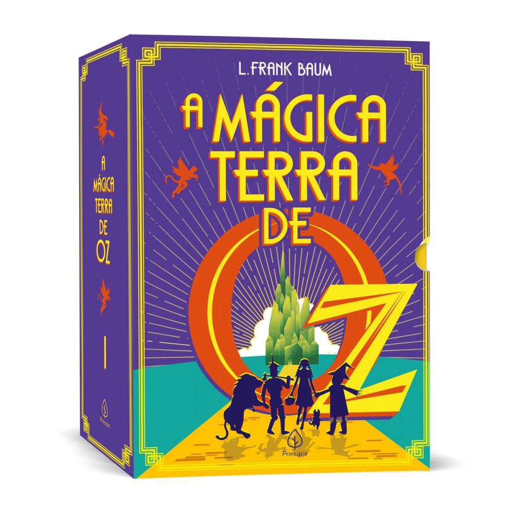 Box - A mágica Terra de Oz - vol. I - com sete livros e marcadores