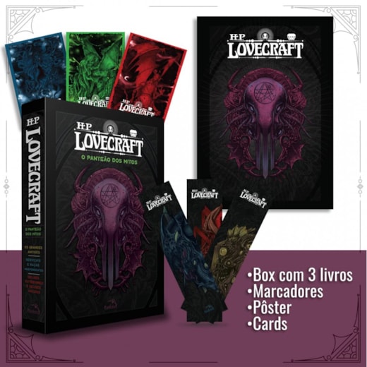 Box H. P. Lovecraft: O Panteão dos Mitos + Pôster + Marcadores