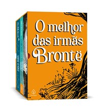Box O melhor das irmãs Brontë com 3 livros, bloco de anotações e marcador de página