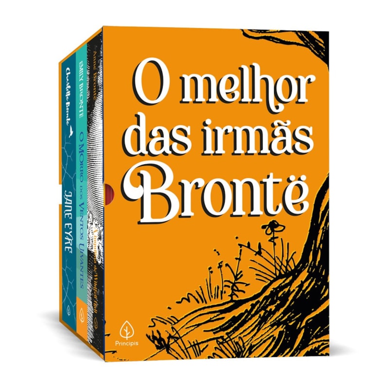 Box O melhor das irmãs Brontë com 3 livros, bloco de anotações e ...
