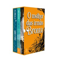 Box O melhor das irmãs Brontë com 3 livros, bloco de anotações e marcador de página