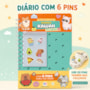 Capivaras - Leia e colecione - Diário com Pins