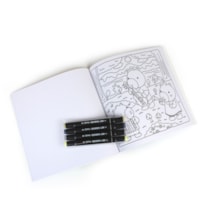 Colorir Cute Capybaras - Livro de colorir com 4 marcadores