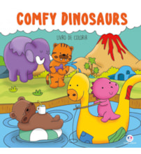 Comfy Dinosaurs - Para Colorir