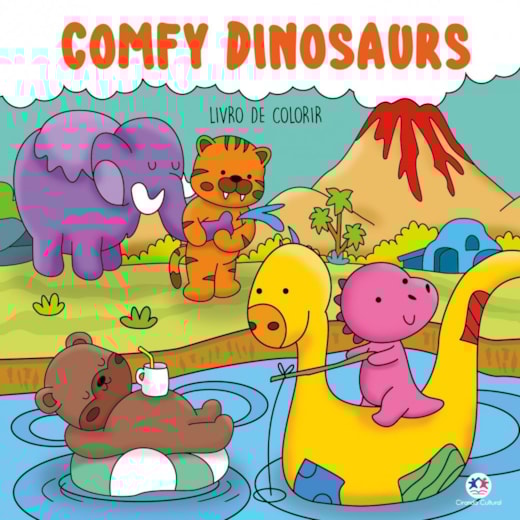 Comfy Dinosaurs - Para Colorir