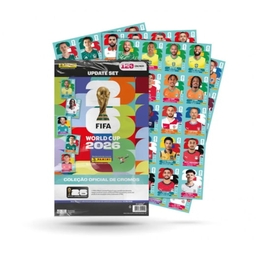 COPA DO MUNDO 2026 - Kit De Atualização - 120 Figurinhas