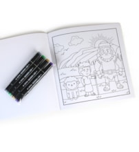Cozy and Biblical - Livro de Colorir com 4 Canetinhas