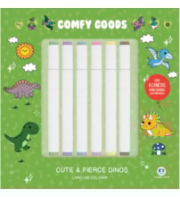 Cute and Fierce Dinos - Para Colorir