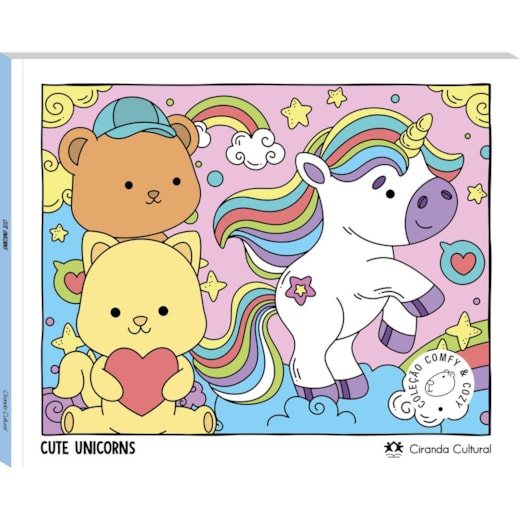 Cute Unicorns - Livro de Colorir