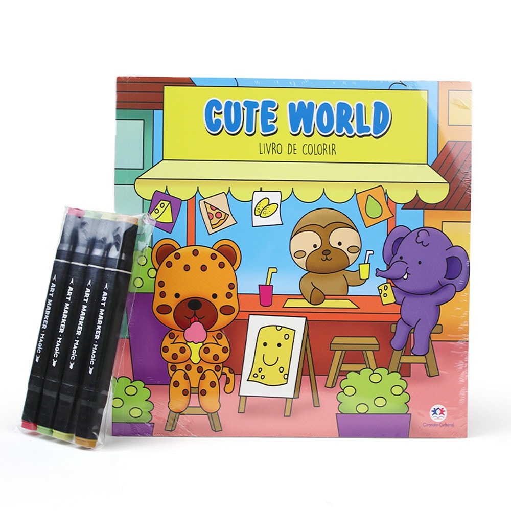 Magic World and Unicorns - Com 6 canetinhas - Ciranda Cultural