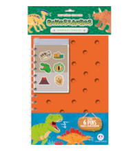 Dinos - Leia e colecione - Diário com Pins