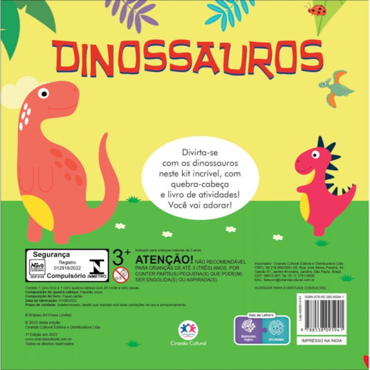 LIVRO INFANTIL 101 PRIMEIROS DESENHOS CIRANDA CULTURAL DINOSSAUROS