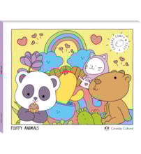 Livro Comfy & cozy books Fluffy Animals - Livro de Colorir