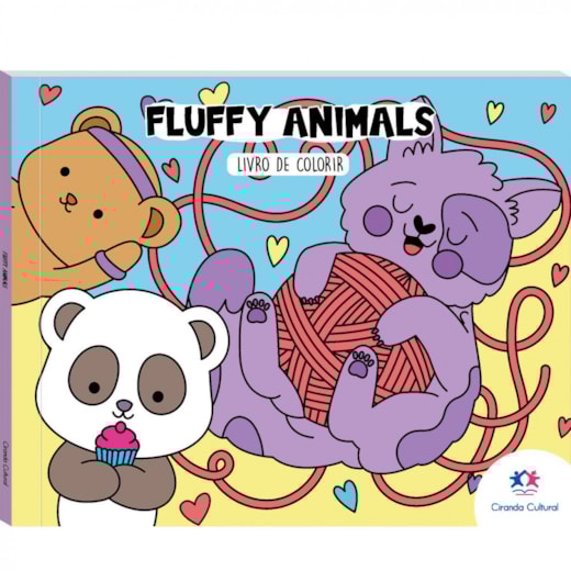 Fluffy Animals - Livro de Colorir