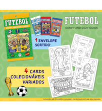 Futebol - Comfy and Cozy 4 Cards para colorir e colecionar
