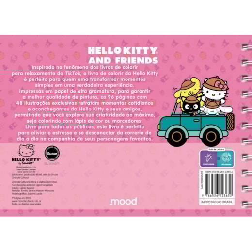 Hello Kitty And Friends - Cozy Coloring Book - Ciranda Cultural