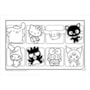 Hello Kitty - Comfy and Cozy 4 Cards para colorir e colecionar