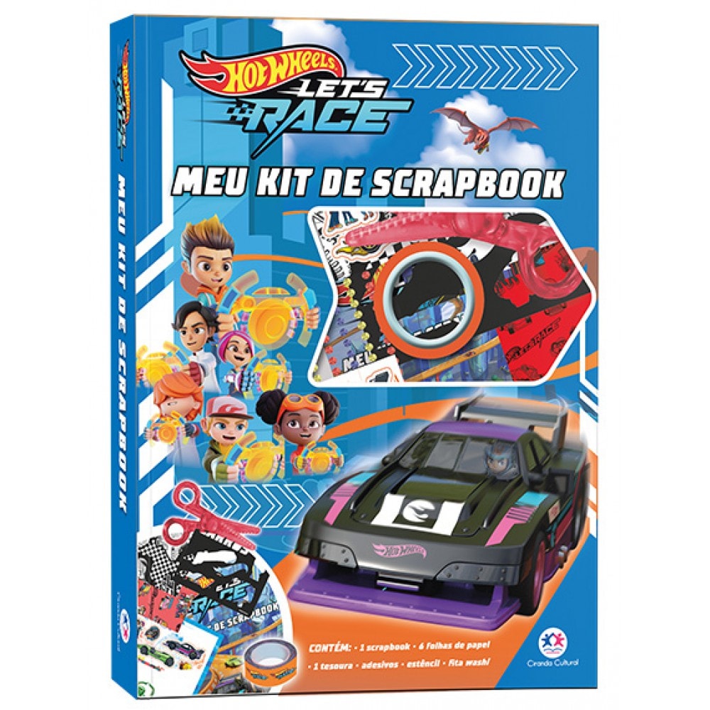 Hot Wheels - Meu kit de Scrapbook - Ciranda Cultural