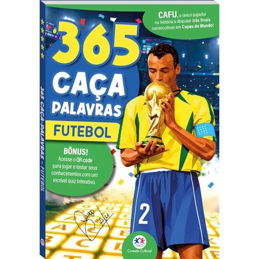 Livro 365 atividades 365 Caça-Palavras Futebol Cafu