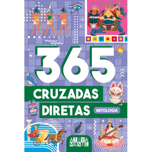 Livro 365 atividades 365 cruzadas diretas - Mitologia