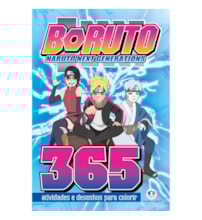 Livro 365 atividades Boruto - 365 Atividades e Desenhos para Colorir