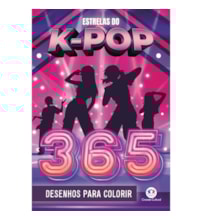 Livro 365 atividades Estrelas do K-Pop - 365 desenhos para colorir