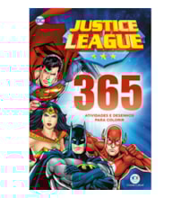 Livro 365 atividades Liga da Justiça - 365 atividades e desenhos para colorir
