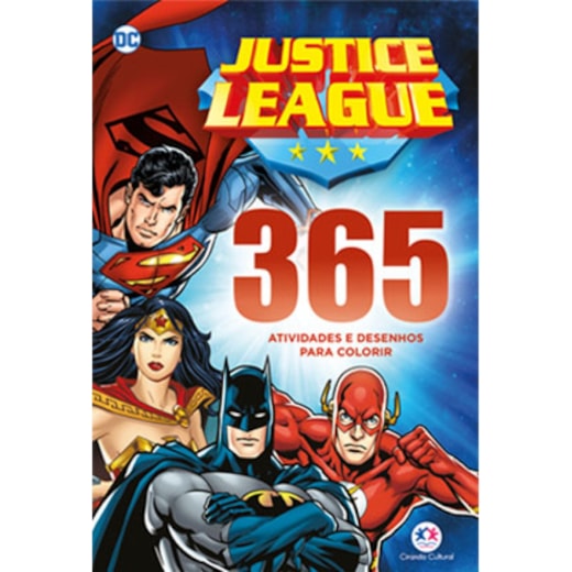 Livro 365 atividades Liga da Justiça - 365 atividades e desenhos para colorir