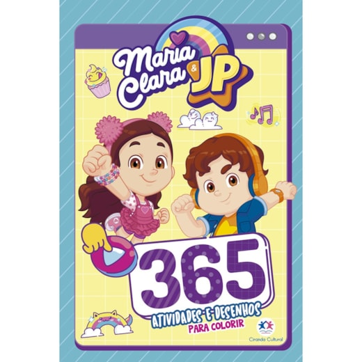 Livro 365 atividades Maria Clara e JP - 365 atividades e desenhos para colorir